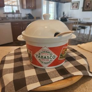 Tabasco soup/ sauce container